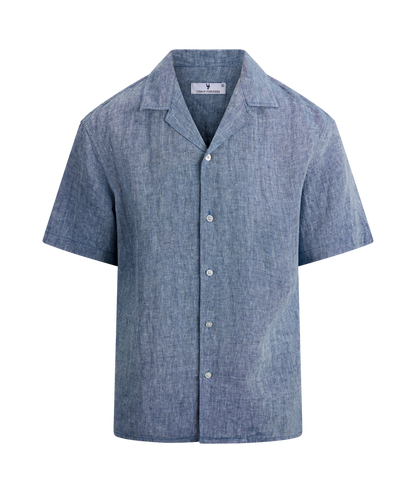 Urban Pioneers Male Giuseppe SS Shirt SS SHIRT MID BLUE