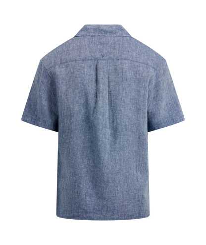 Urban Pioneers Male Giuseppe SS Shirt SS SHIRT MID BLUE