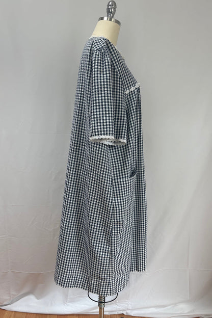 Givoni Black & White Check Brunch Coat