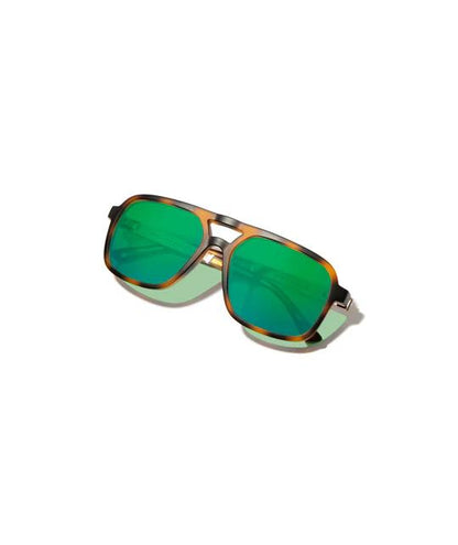 Glacier Matte Tortoise/HD Plus Polarized Green Flash