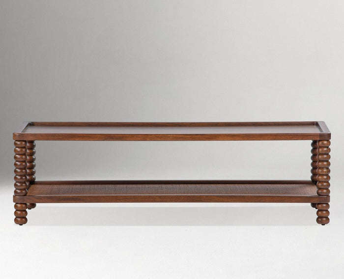 Goa Coastal Wooden Coffee Table Furniselan Teak Finish