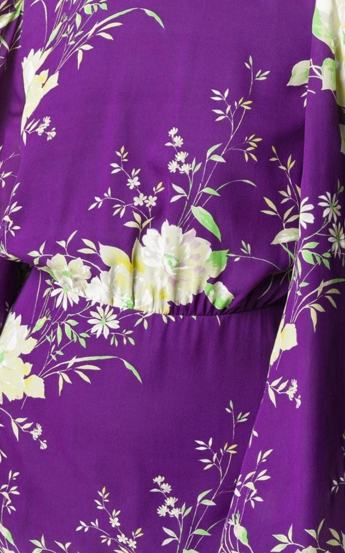 The Attico Gobi Floral - print Silk Mini Dress - Runway Catalog