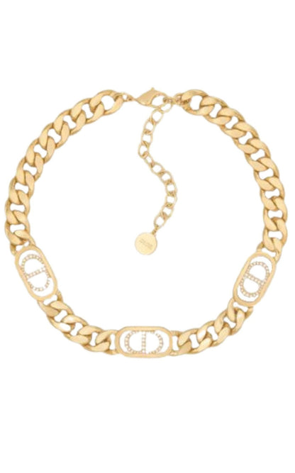 Dior Gold - Finish Metal and White Crystals - Runway Catalog