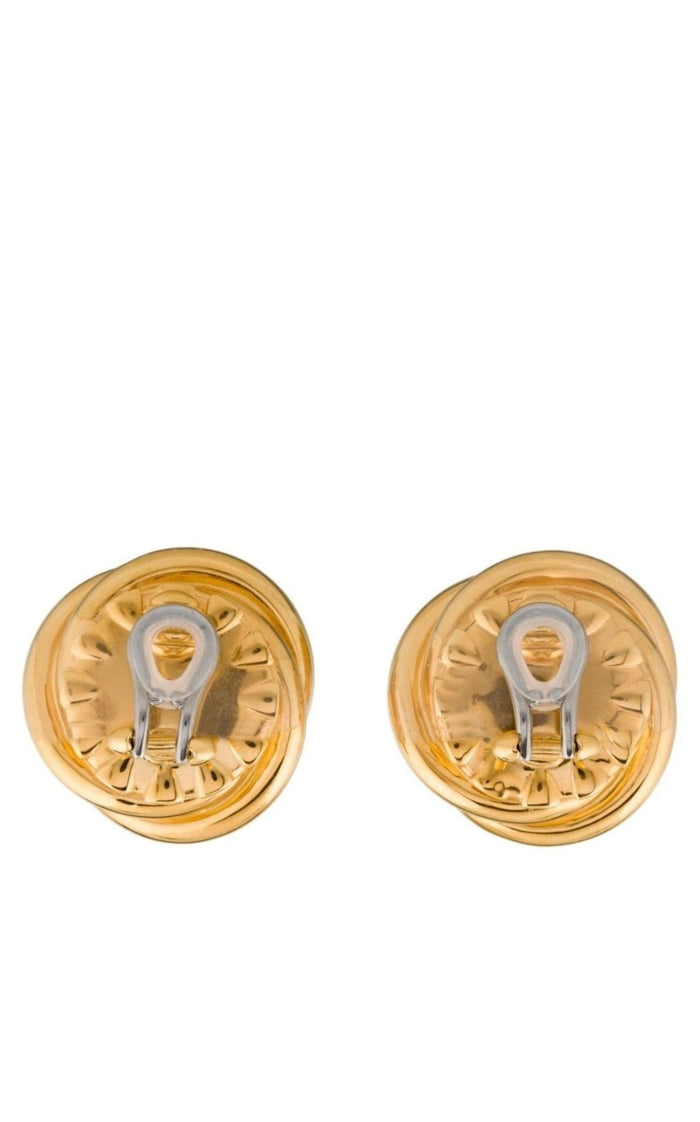 Gucci Gold - tone Double G Faux Pearl Clip - on Earrings - Runway Catalog
