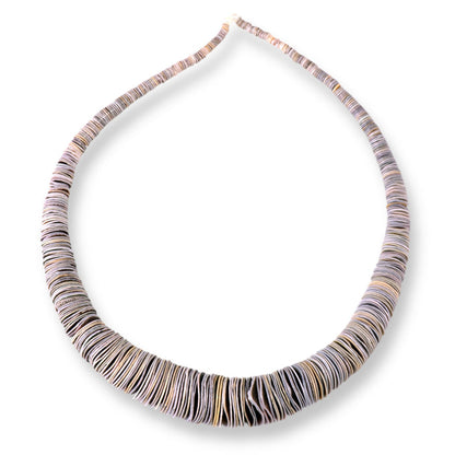 This is a Dakota Stones 4-20mm Green Lip Shell Gemstone strand with heishi beads in 15-16 inch strand.