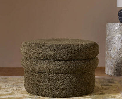 Green Mist PlyWood Pouf Green