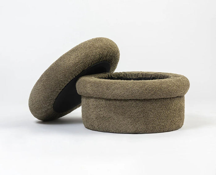 Green Mist PlyWood Pouf Green