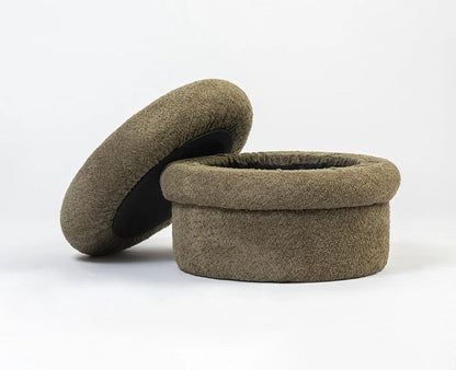 Green Mist PlyWood Pouf Green