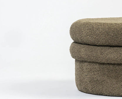Green Mist PlyWood Pouf Green