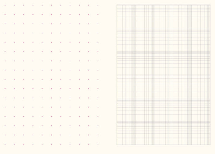 Grids & Guides Pink Notebook