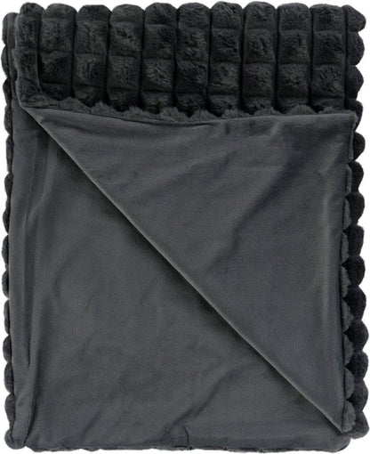LALEE Harmony Vacht Deken Hoogpolig Soft Touch Graphite - 150x200 CM