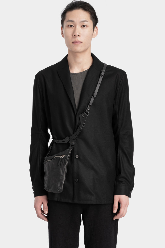 Harness leather pouch