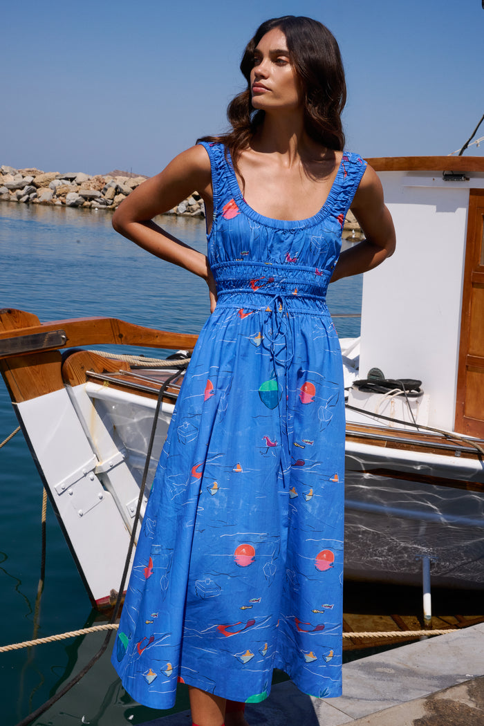 Harper Dress- Dip Blue
