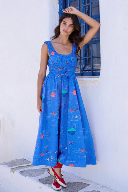 Harper Dress- Dip Blue