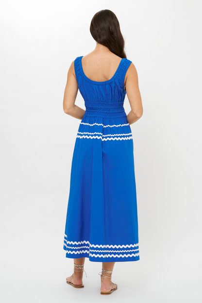 Harper Dress- Paros Cobalt