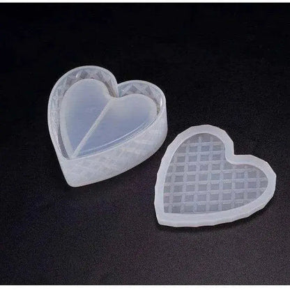 Heart - Shaped Silicone Mold for DIY Crystal Glue - Creates Unique Designs - DiyCraftsProject