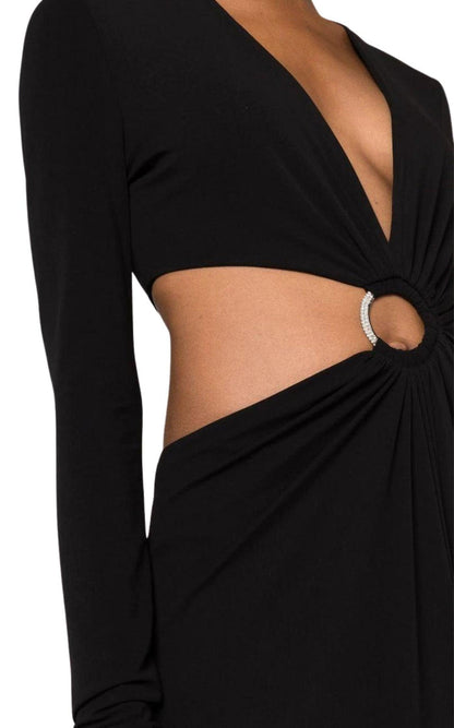 Alexandre Vauthier Hoop - detail Cut - out Asymmetric Dress - Runway Catalog