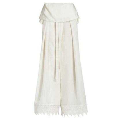 Loewe Ibiza Macramé Belted Trousers - Runway Catalog