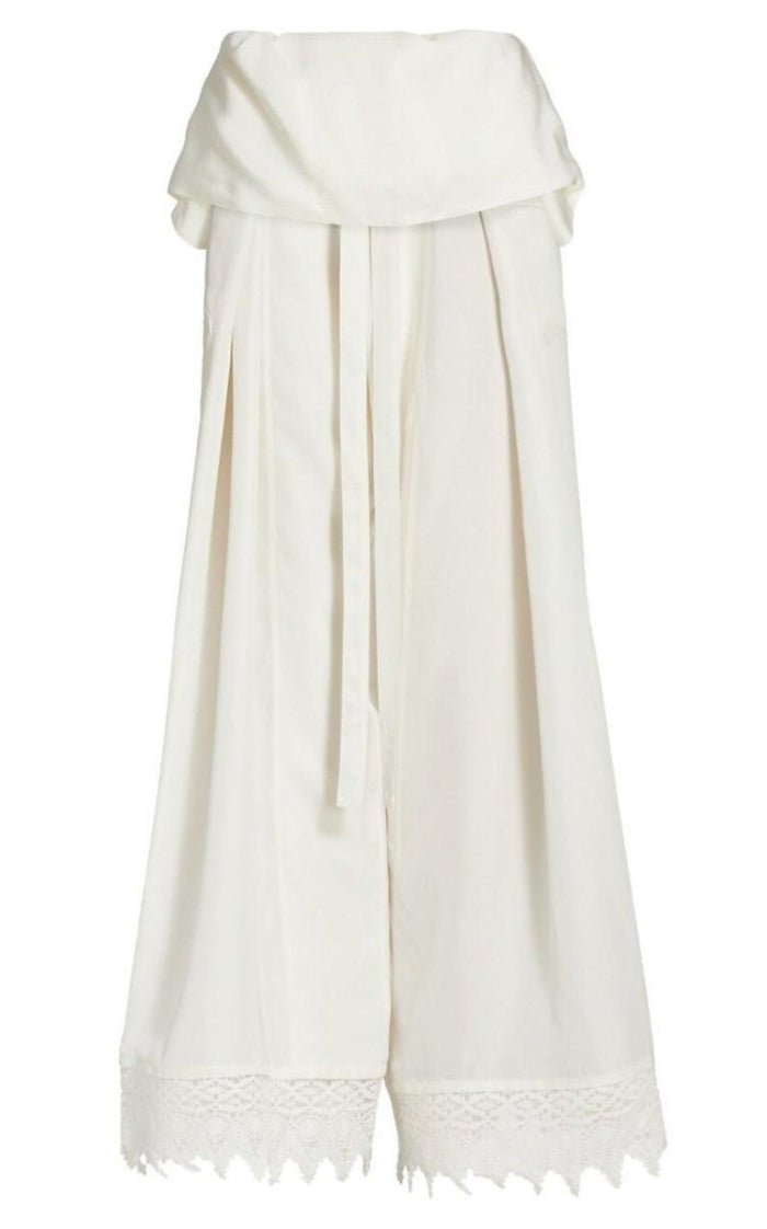 Loewe Ibiza Macramé Belted Trousers - Runway Catalog