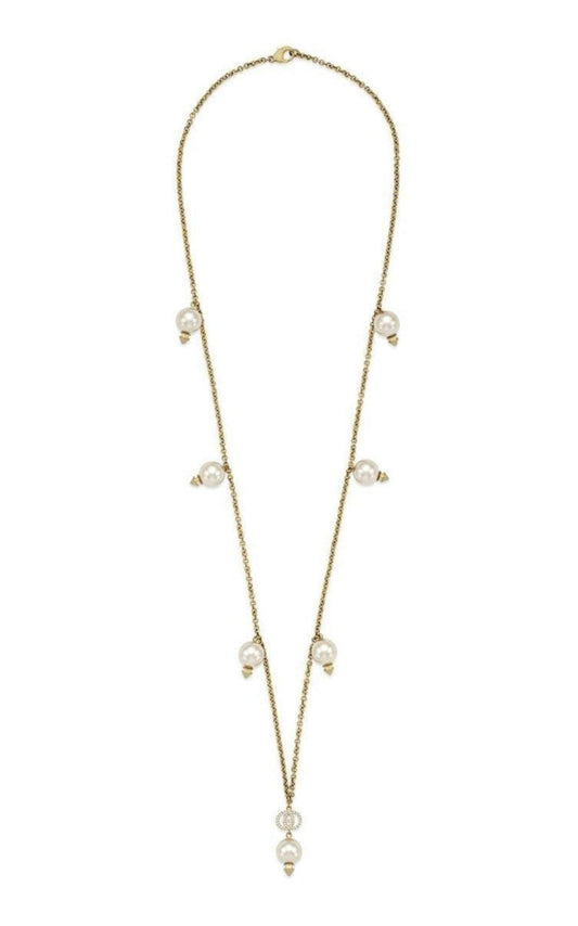 Gucci Interlocking G Pearls Pendant Necklace - Runway Catalog