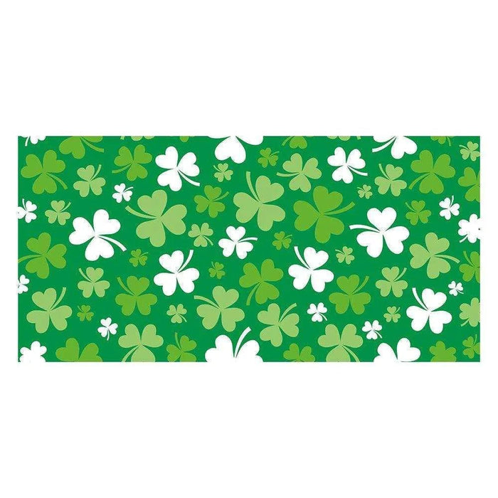 Irish Holiday Party Tablecloth - Fashion Green Minimalist Print - Durable Plastic - 137x229CM - DiyCraftsProject