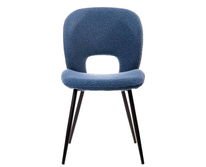 Ivoces Cotton Dining Chair – Modern Upholstered Dining Chair for Home & Café Blue