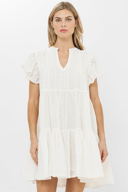 Ivy Dress- Domino White