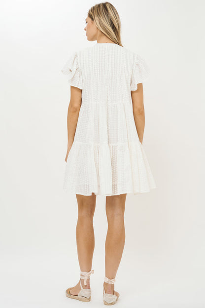 Ivy Dress- Domino White