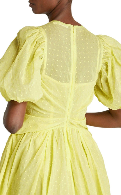 Cecilie Bahnsen Juniper Puff - Sleeved Midi Dress - Runway Catalog
