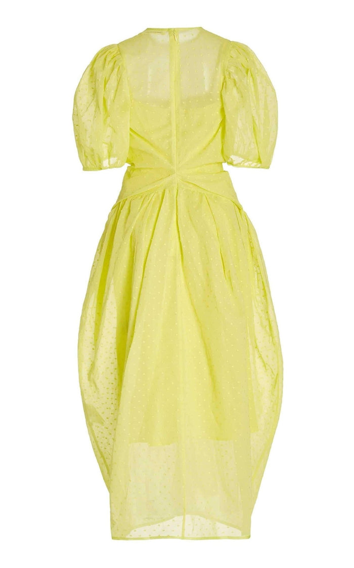Cecilie Bahnsen Juniper Puff - Sleeved Midi Dress - Runway Catalog