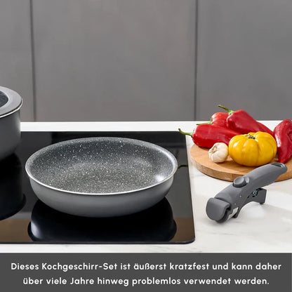 KARACA Karaca Comfort 6-delige Kookset met Afneembare Handgrepen