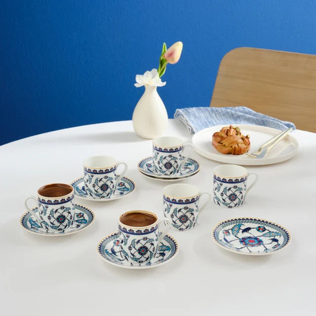 KARACA Karaca Rumi Espressoset 12 Delig | 6 Persoons