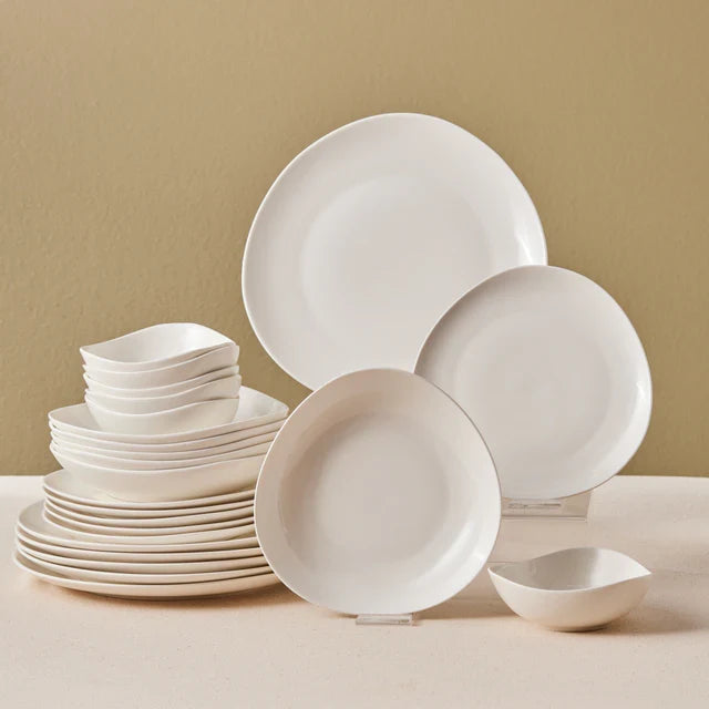 KARACA Karaca Streamline Rubicon 24-delig servies voor 6 personen, wit