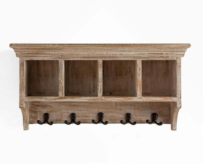Kensington Wooden wall Shelve Hanger Furniselan Distressed White