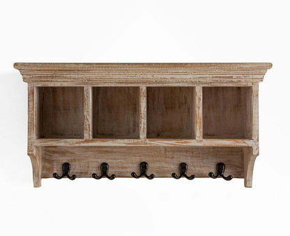 Kensington Wooden wall Shelve Hanger Furniselan Distressed White