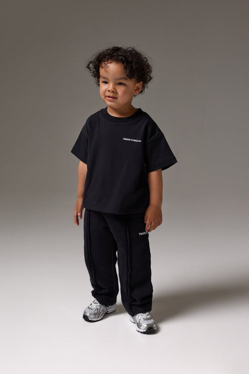 KIDS COPYRIGHT JOGGERS - BLACK