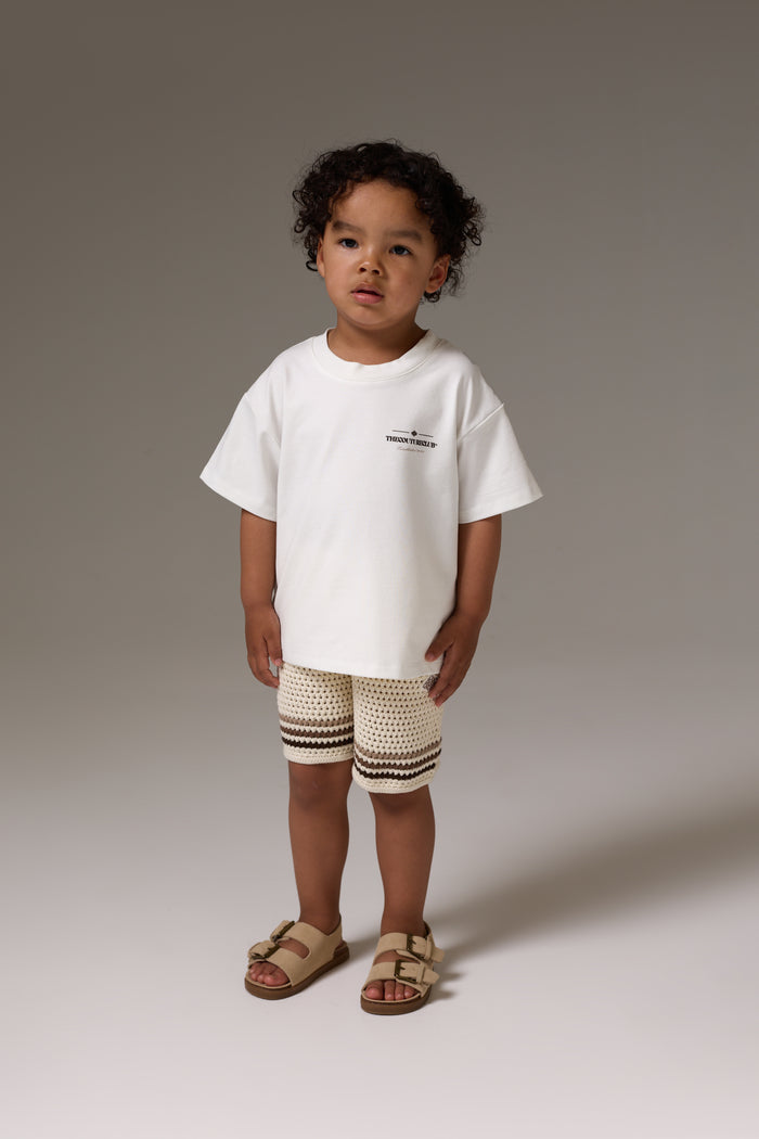 KIDS COPYRIGHT MULTI GRAPHIC T-SHIRT - OFF WHITE