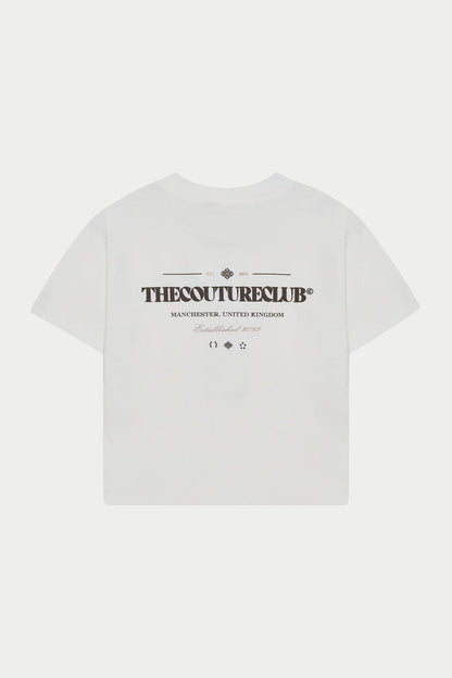KIDS COPYRIGHT MULTI GRAPHIC T-SHIRT - OFF WHITE