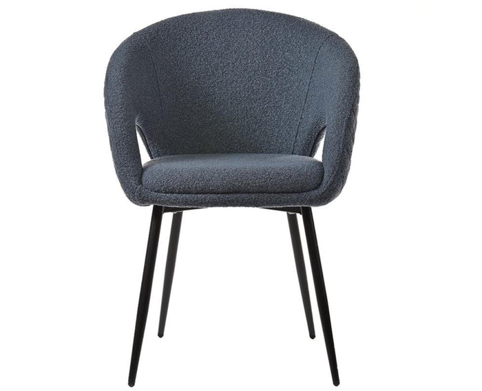 Kite Key Dining Chair – Modern Upholstered Dining Chair for Home & Café Blue