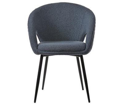 Kite Key Dining Chair – Modern Upholstered Dining Chair for Home & Café Blue