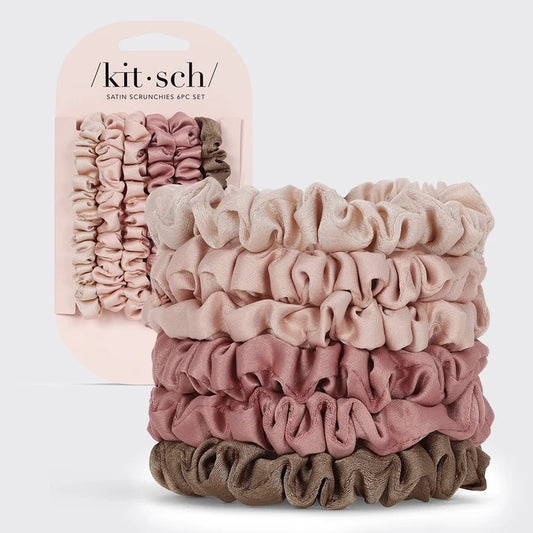 Kitsck Satin hair scrunchies pack of 6