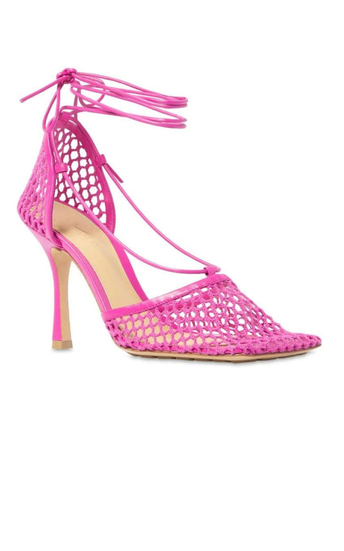 Bottega Veneta Leather Stretch Lace - up Pumps - Runway Catalog