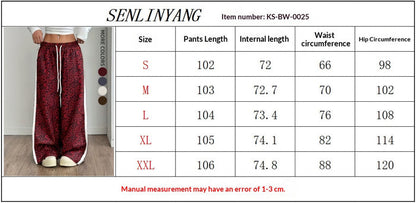 Measurement chart for pants with size chart and product details.