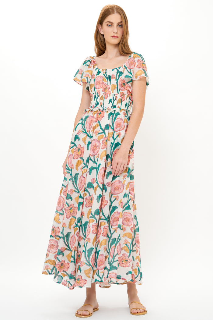 Liliana Dress- Poppy Teal