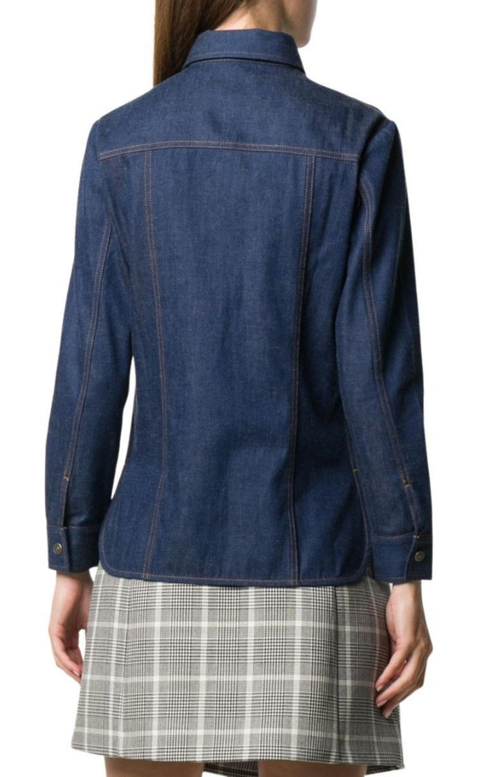 Gucci Logo - patch Denim Shirt - Runway Catalog