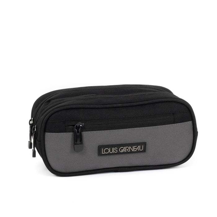 119671-15-LG_NOIR_ET_GRIS_ETUI_A_CRAYONS_2_COMPARTIMENTS-01-3631900033-LOUIS GARNEAU |BLACK AND GREY 2 COMPARTMENTS PENCIL CASE-Kids Pencil Cases | Accessories-Louis Garneau-Yellow Shoes