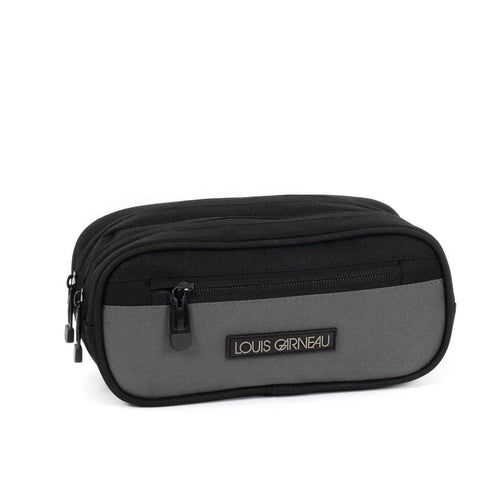 119671-15-LG_NOIR_ET_GRIS_ETUI_A_CRAYONS_2_COMPARTIMENTS-01-3631900033-LOUIS GARNEAU |BLACK AND GREY 2 COMPARTMENTS PENCIL CASE-Kids Pencil Cases | Accessories-Louis Garneau-Yellow Shoes