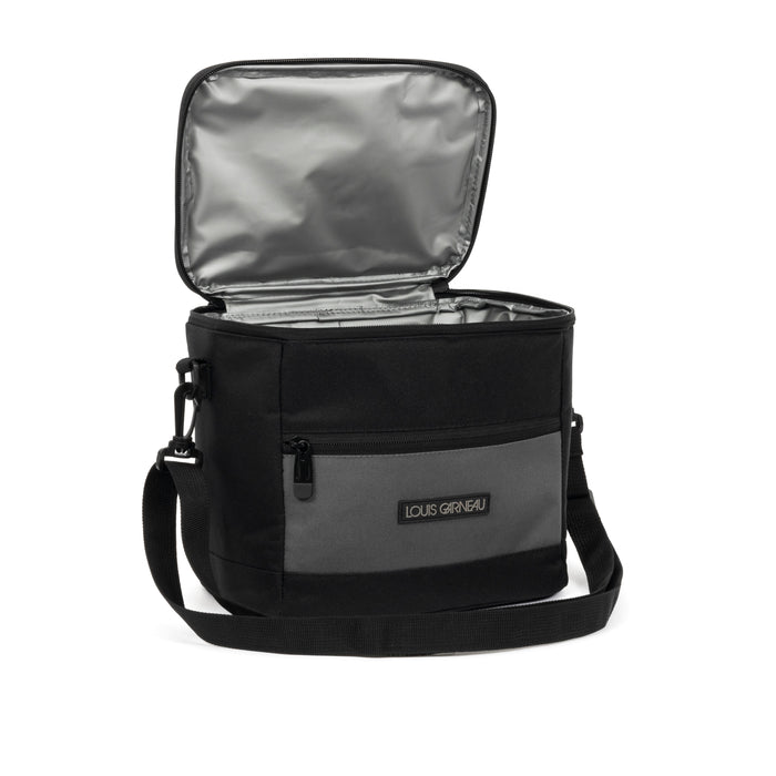 119672-15-LG_NOIR_ET_GRIS_BOITE_A_LUNCH_2_COMPARTIMENTS-04-LOUIS GARNEAU | BLACK AND GREY LUNCH BAG-Kids Lunch Bags | Accessories-Louis Garneau-Yellow Shoes