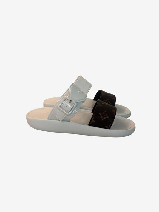 Louis Vuitton Monogram Strap Pool Slide
