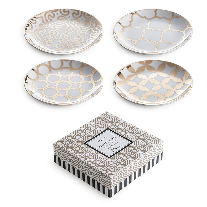 Luxe Moderne Appetizer Plates - RSVP Style